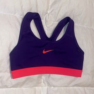 Purple & Pink NIKE Sports Bra